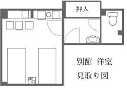 本館212号室見取り図