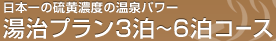 日本一の硫黄濃度の温泉パワー湯治プラン3泊~6泊コース